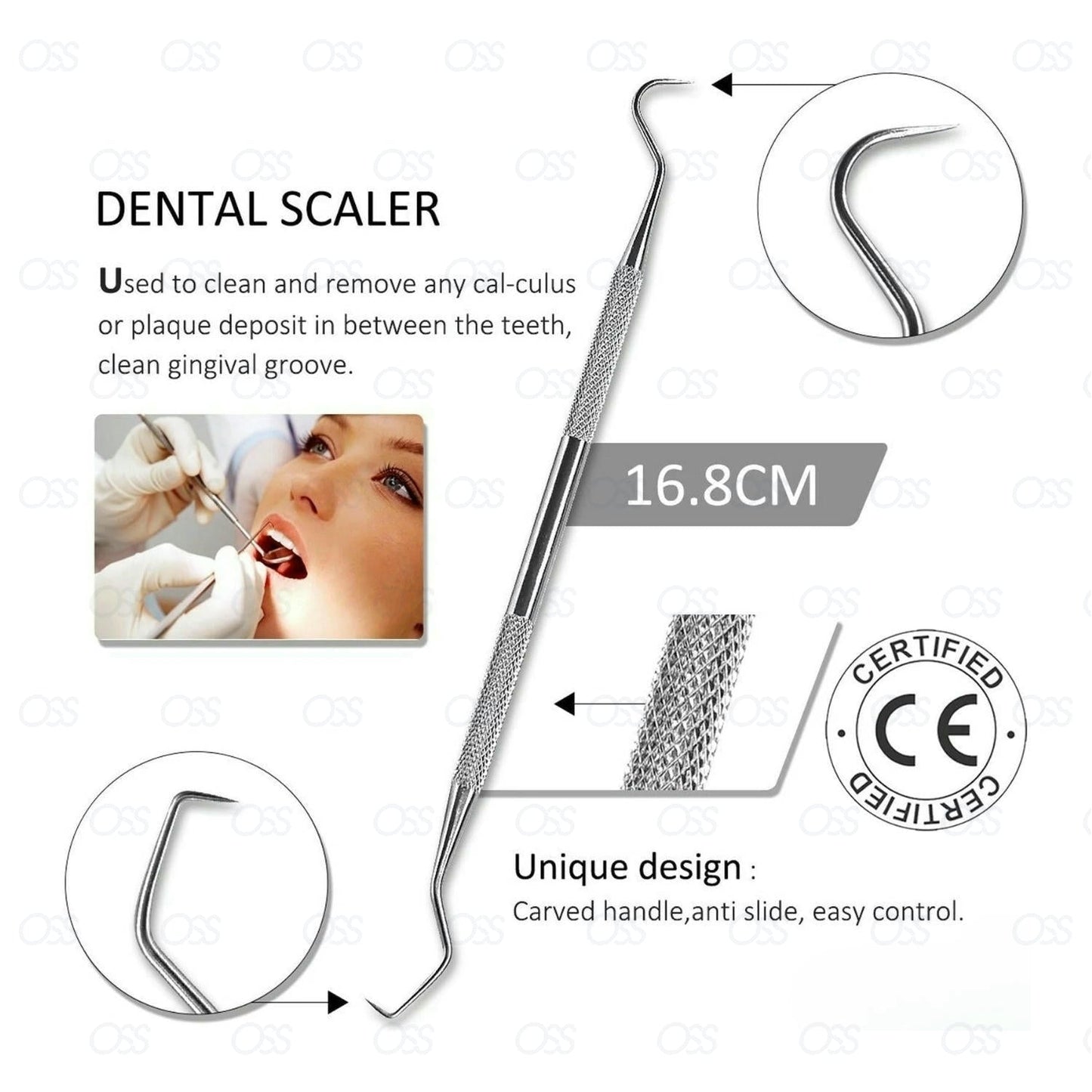 Dental Kit Tooth Scraper Mirror Scale Set Tartar Calculus Plaque Remover
