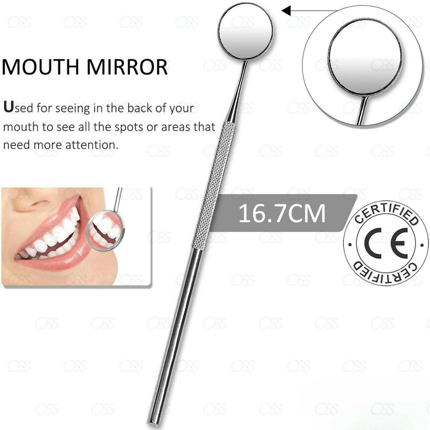 Dental Kit Tooth Scraper Mirror Scale Set Tartar Calculus Plaque Remover