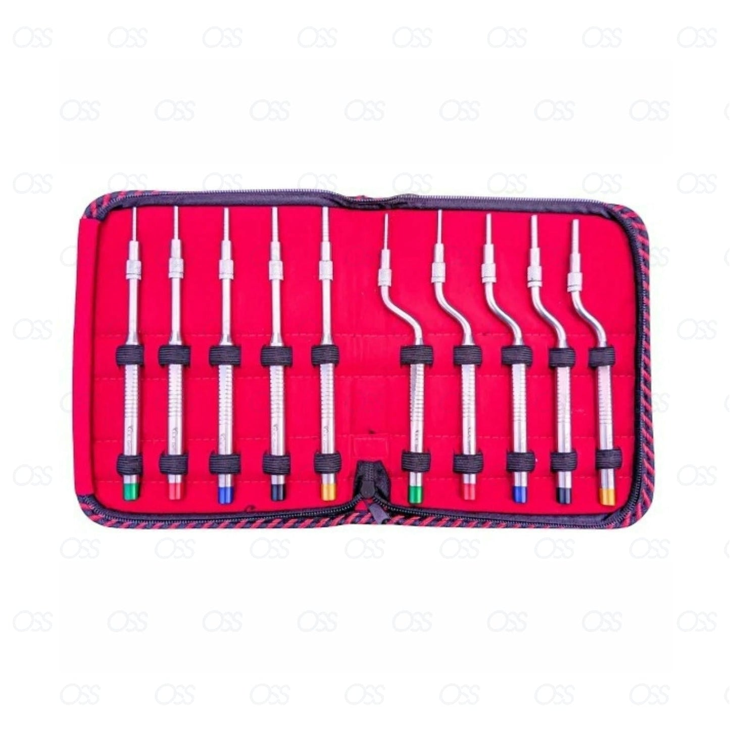 Dental Osteotomes for Sinus Lift Concave Tip STRAIGHT & ANGLED 10pcs Set CE