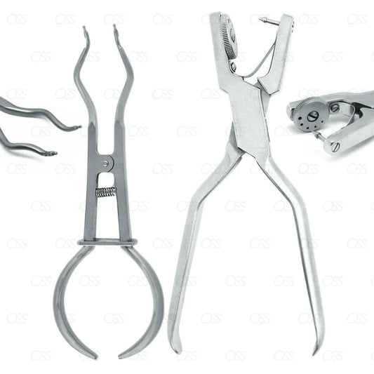 Dental Rubber Dam Kit Ainsworth Brewer Winged Rubber Dam Clamps Forceps Frame CE