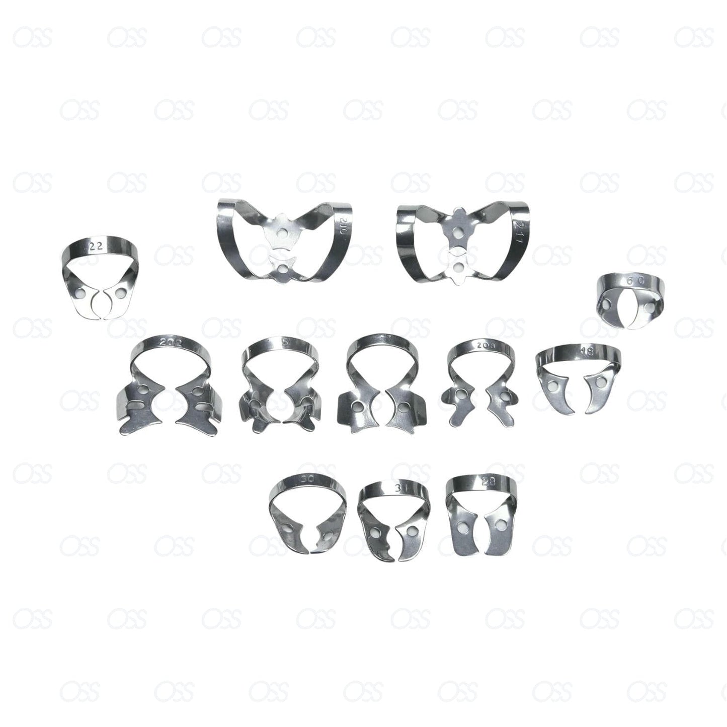 Dental Rubber Dam Kit Ainsworth Brewer Winged Rubber Dam Clamps Forceps Frame CE