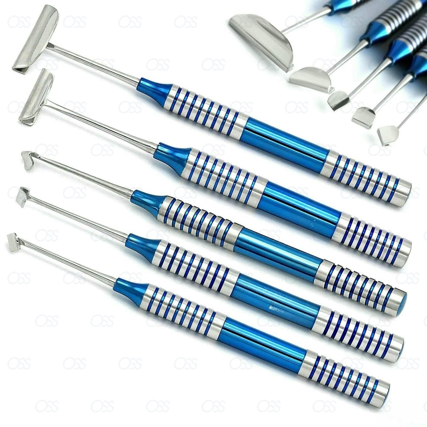 Dental Soft Brushing Kit Lingual Tissue Flap Surgery Implant Instruments 5Pcs CE