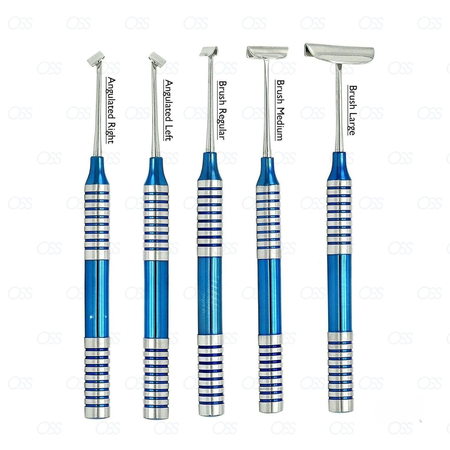 Dental Soft Brushing Kit Lingual Tissue Flap Surgery Implant Instruments 5Pcs CE