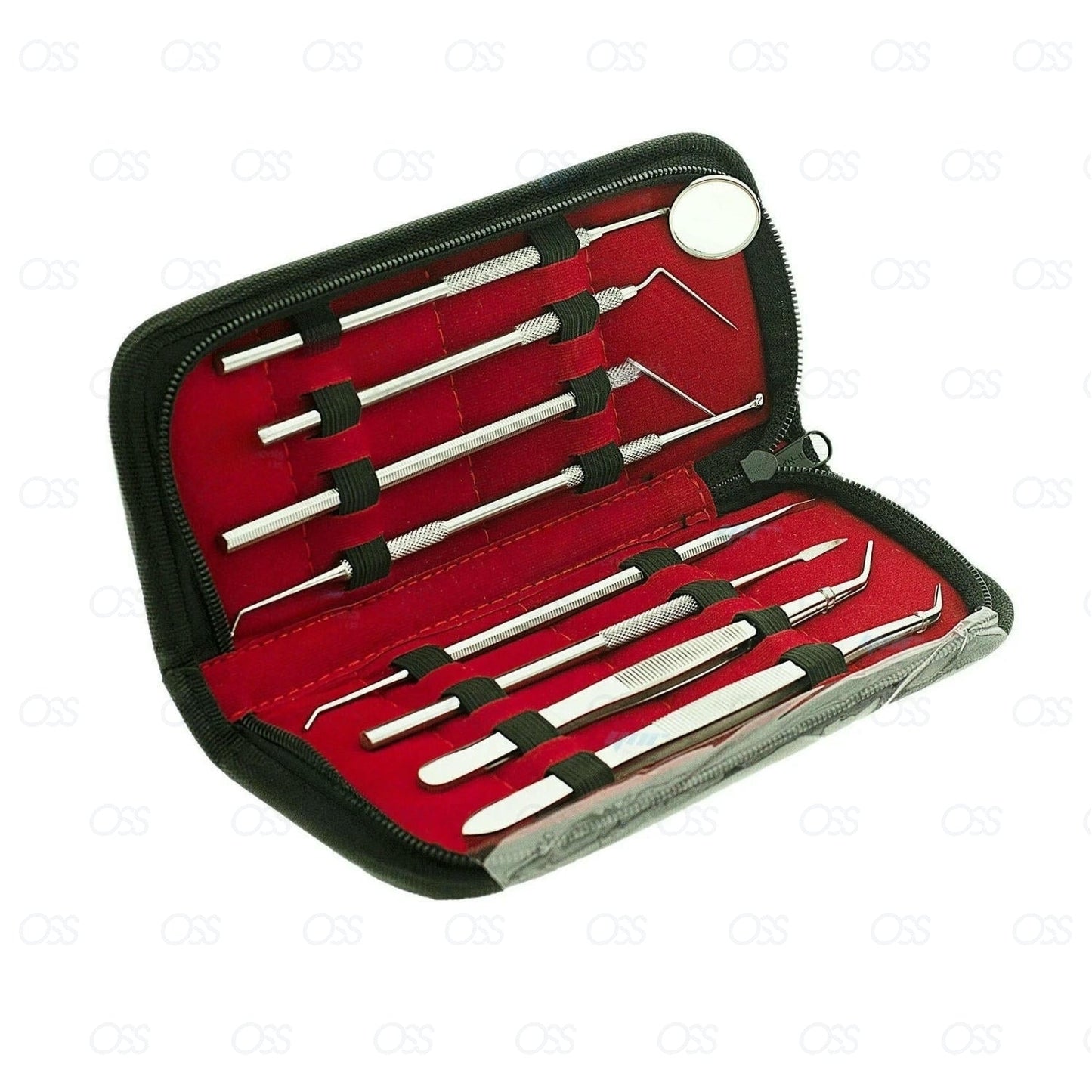 Dental Tooth Cleaning Dentist Scraper Pick Tool Kit Calculus Plaque Flos Remover