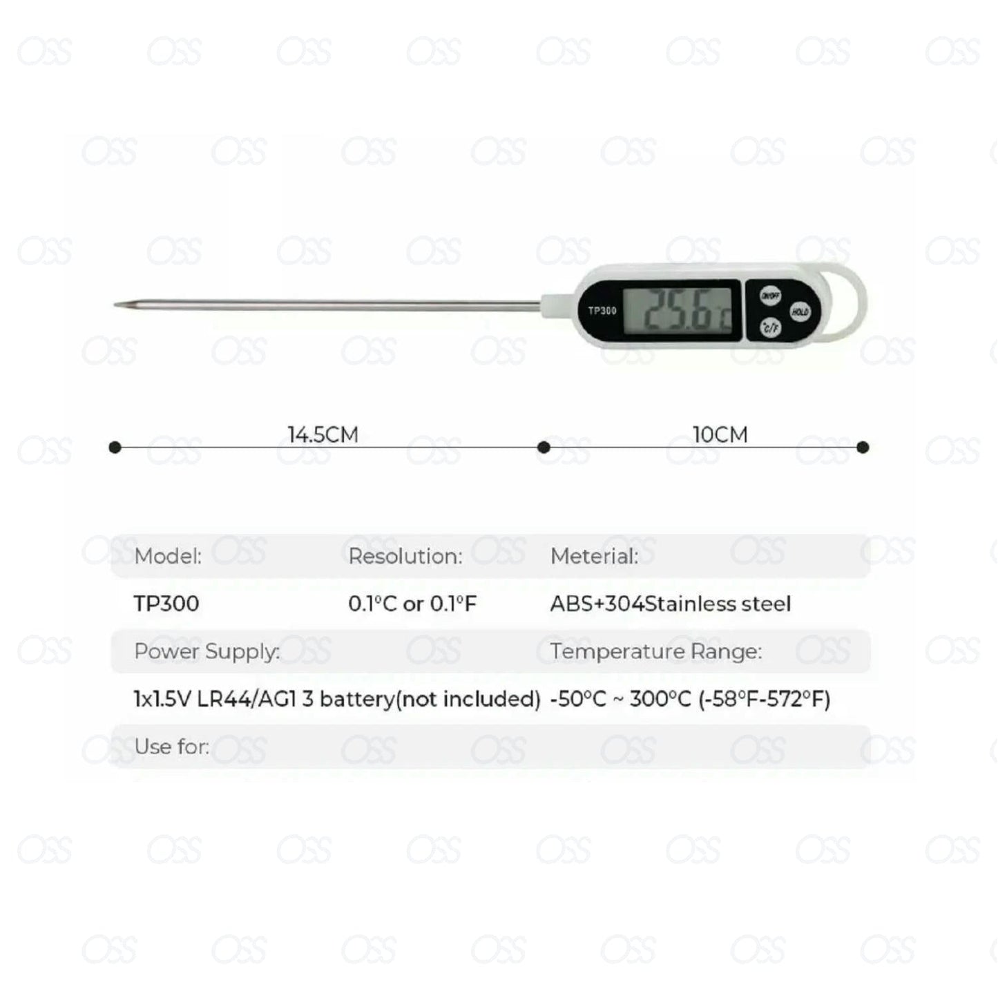 Digital Food Thermometer Temperature Probe Meat Jam Sugar BBQ Turkey Cooking Kit