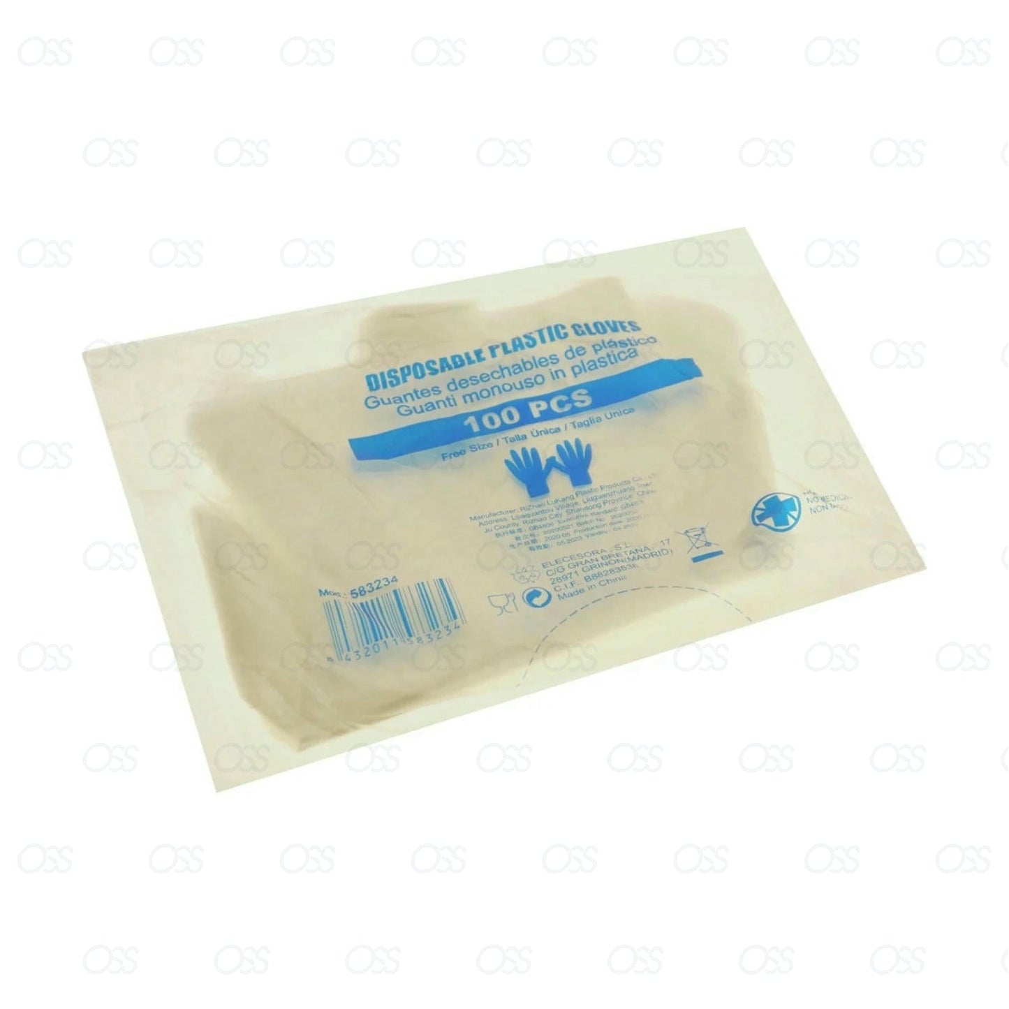 Disposable Plastic Gloves - Cooking, Cleaning, Food Handling, Protection - One Size Fits Most