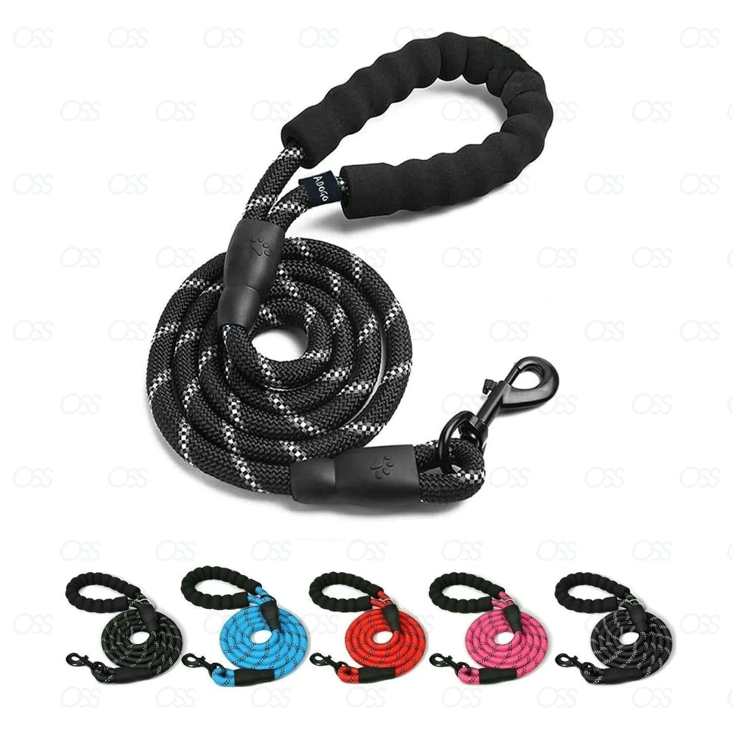 Dog Leash Rope Braided Pet Leads Strong Soft for Medium Large Dogs Walk 5FT New!
