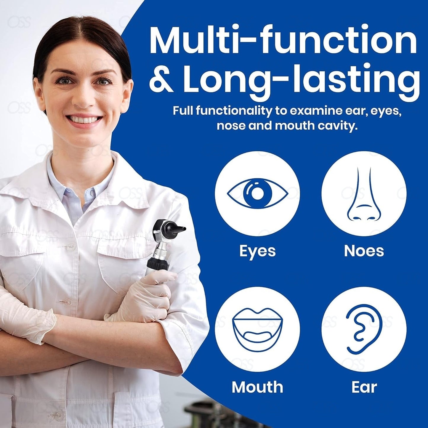 ENT Ophthalmoscope Opthalmoscope Otoscope Nasal Larynx Diagnostic Set CE Snellen Eye Chart