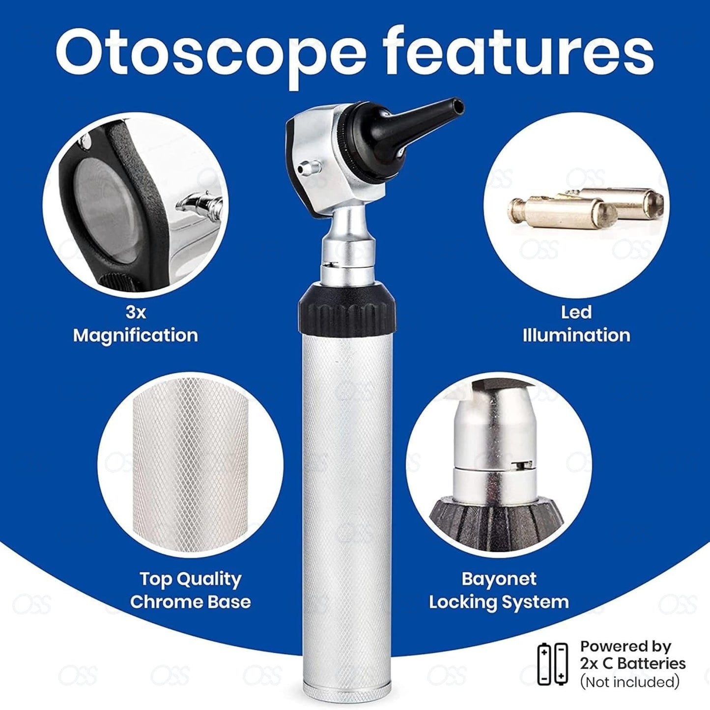 ENT Ophthalmoscope Opthalmoscope Otoscope Nasal Larynx Diagnostic Set CE Snellen Eye Chart