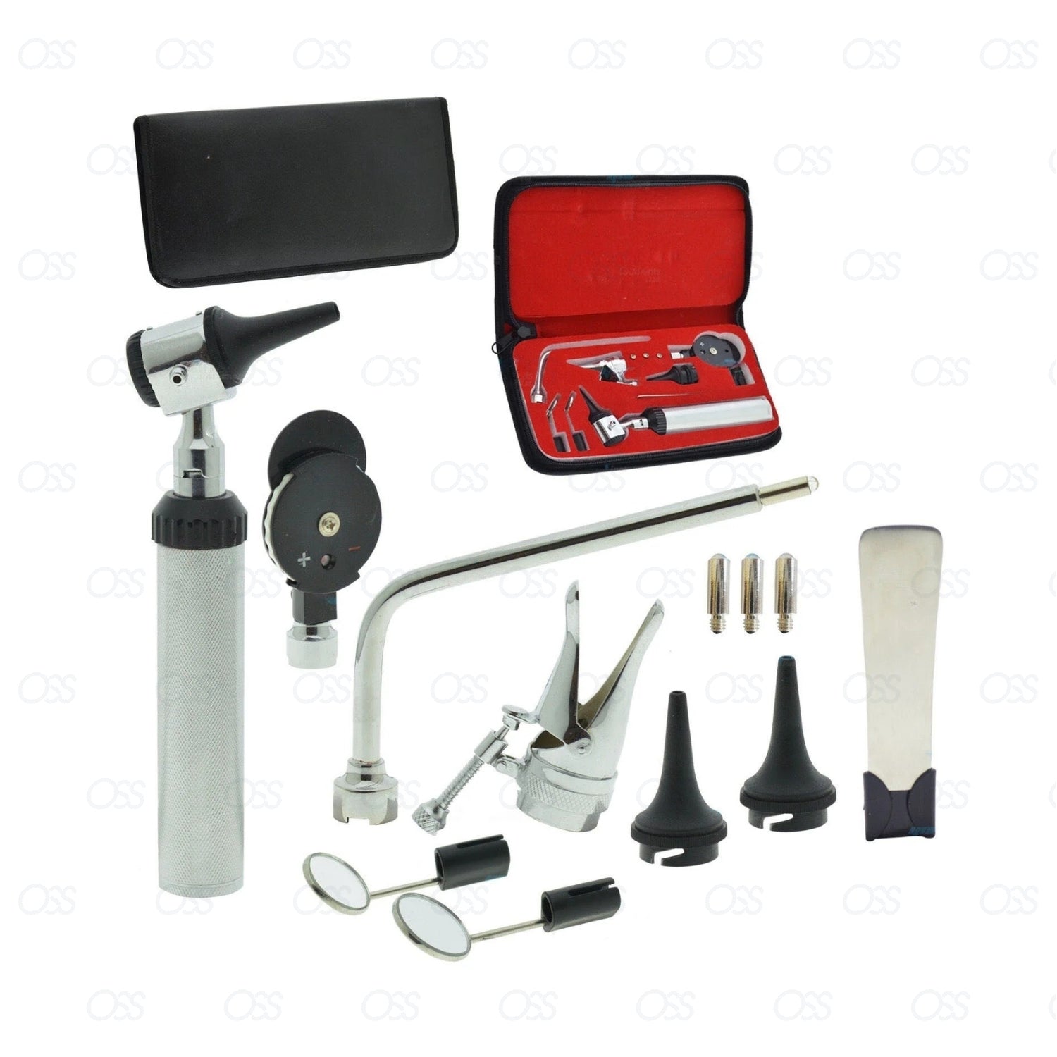 ENT Opthalmoscope Ophthalmoscope Otoscope Nasal Larynx Diagnostic Set ...