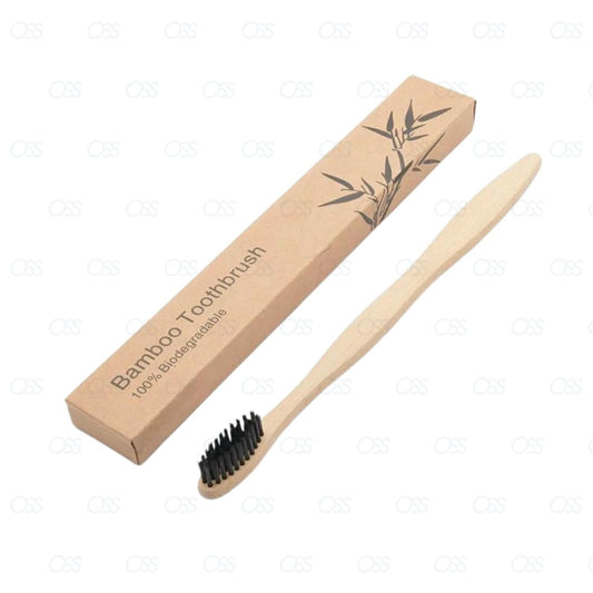 Eco Friendly Bamboo Toothbrush Natural Biodegradable Wood Medium Bristles Adult