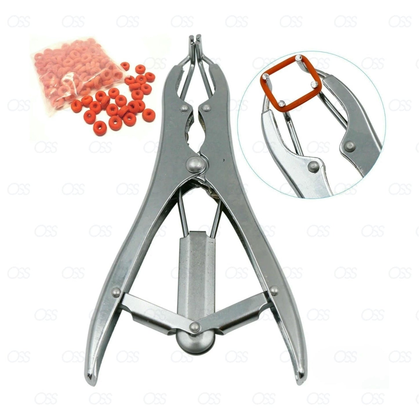 Elastrator Castrating Pliers Rubber Ring Applicator Steel