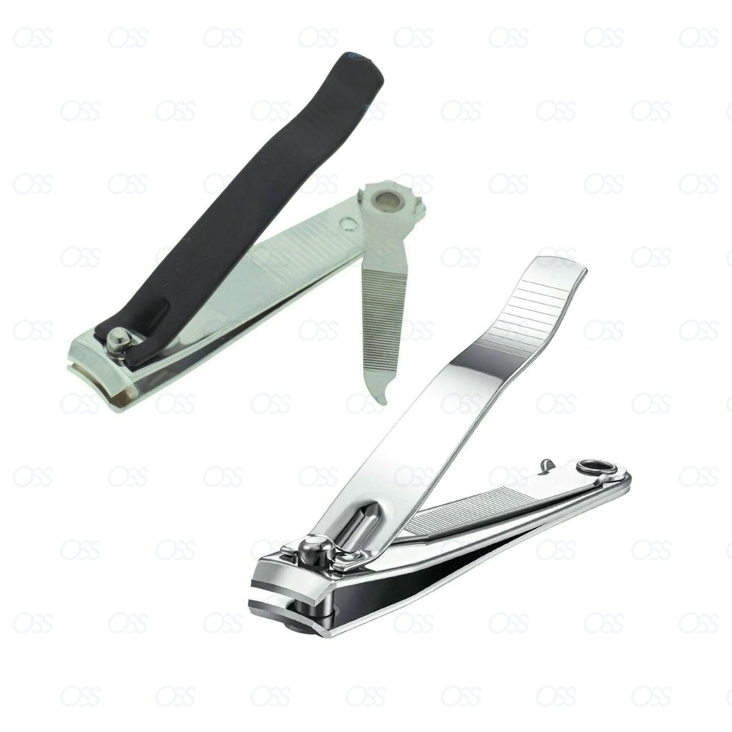 Elegant Touch Large Toe Nail Clippers Cutters Trimmer Nipper Finger SS with Nail File