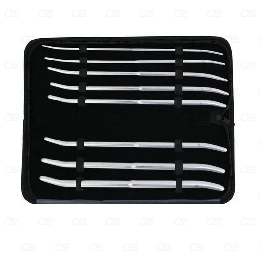England 11.5" Urethral Pratt Sounds 8Pcs Set Surgical Gyne Instrument CEMark