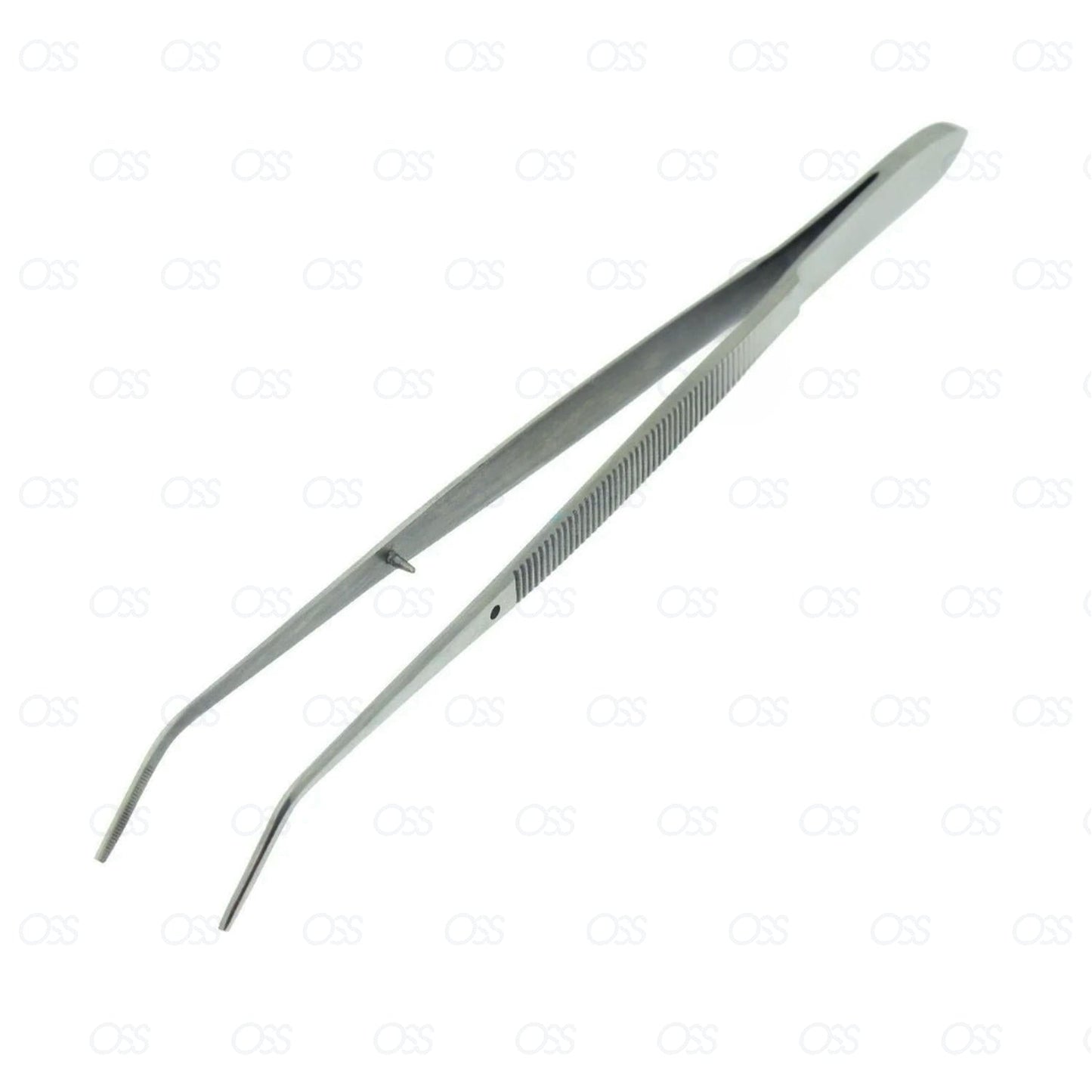 England Dental Perry Serrated Curved Dissecting Tweezers 10.5cm Dentist Lab