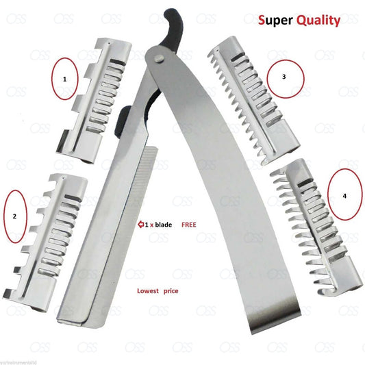 England Hair Shaper Razors 4, 7, 15, 17 Teeth Style Blades Hairdressing Tool