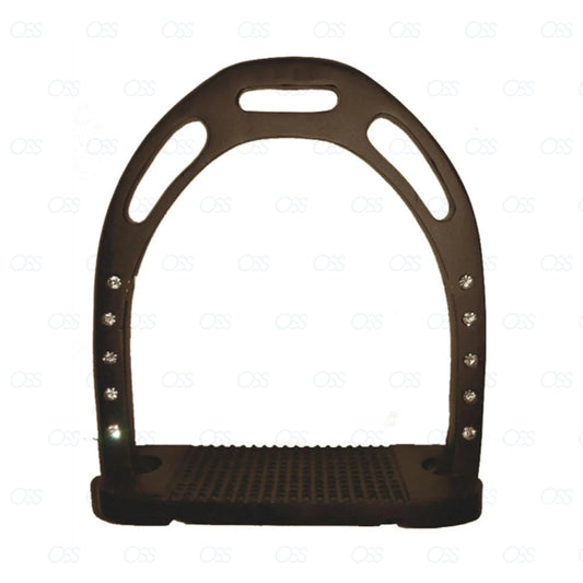 England Jinn Stirrups Steel Crystal Iron Horse Riding Equestrian Treads New