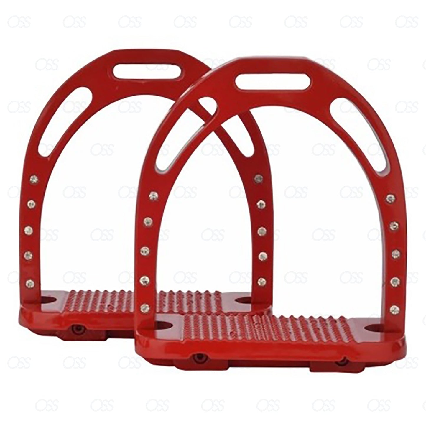 England Jinn Stirrups Steel Crystal Iron Horse Riding Equestrian Treads New