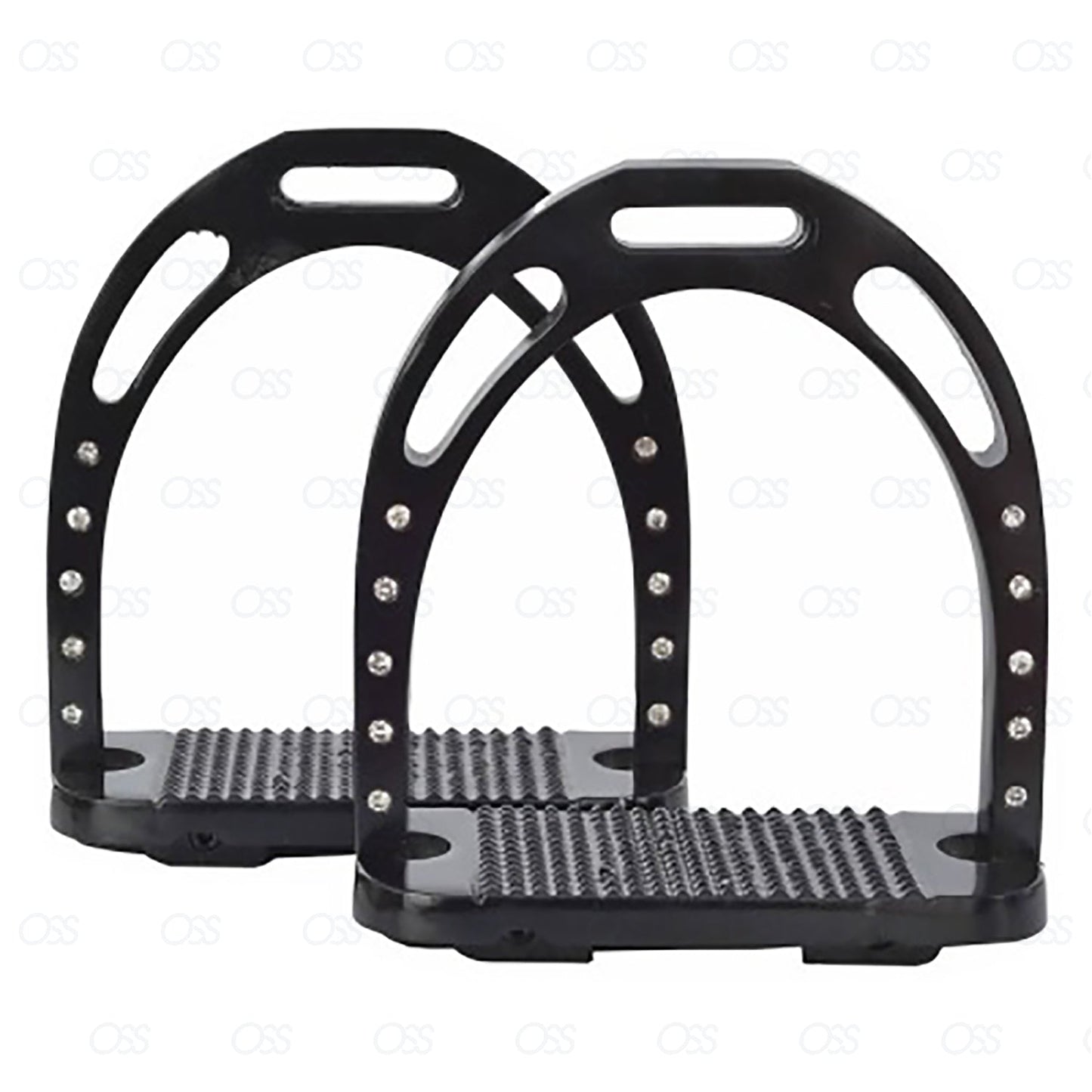 England Jinn Stirrups Steel Crystal Iron Horse Riding Equestrian Treads New