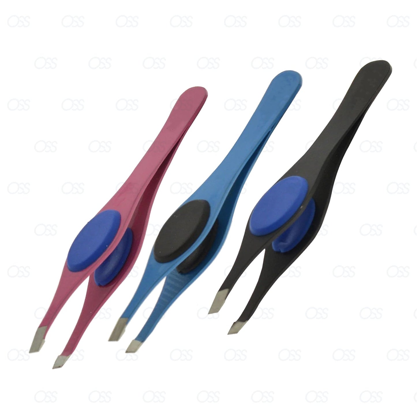 England Pro Eyebrow Tweezers Hair Tweezer Eyebrows Rubber Grip Comfort