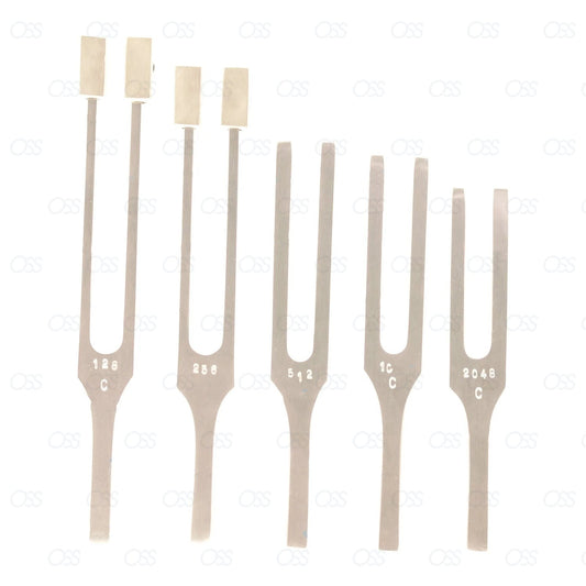 England Pro Tuning Fork Chakra Set 5 Aluminium Stainless Steel Diagnostic CE