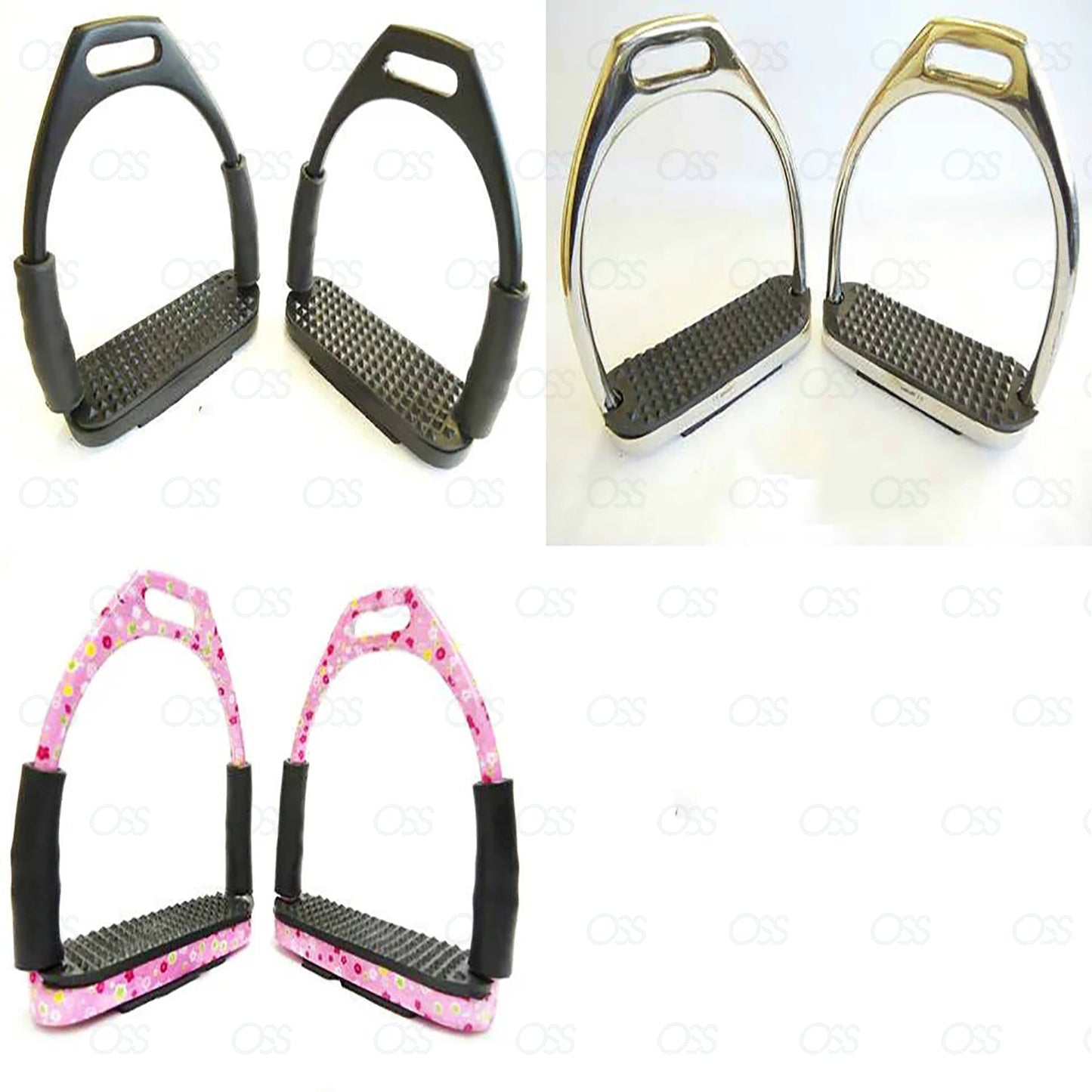 England Stirrups Iron Steel Flexible Safety Horse Riding Equestrian Treads