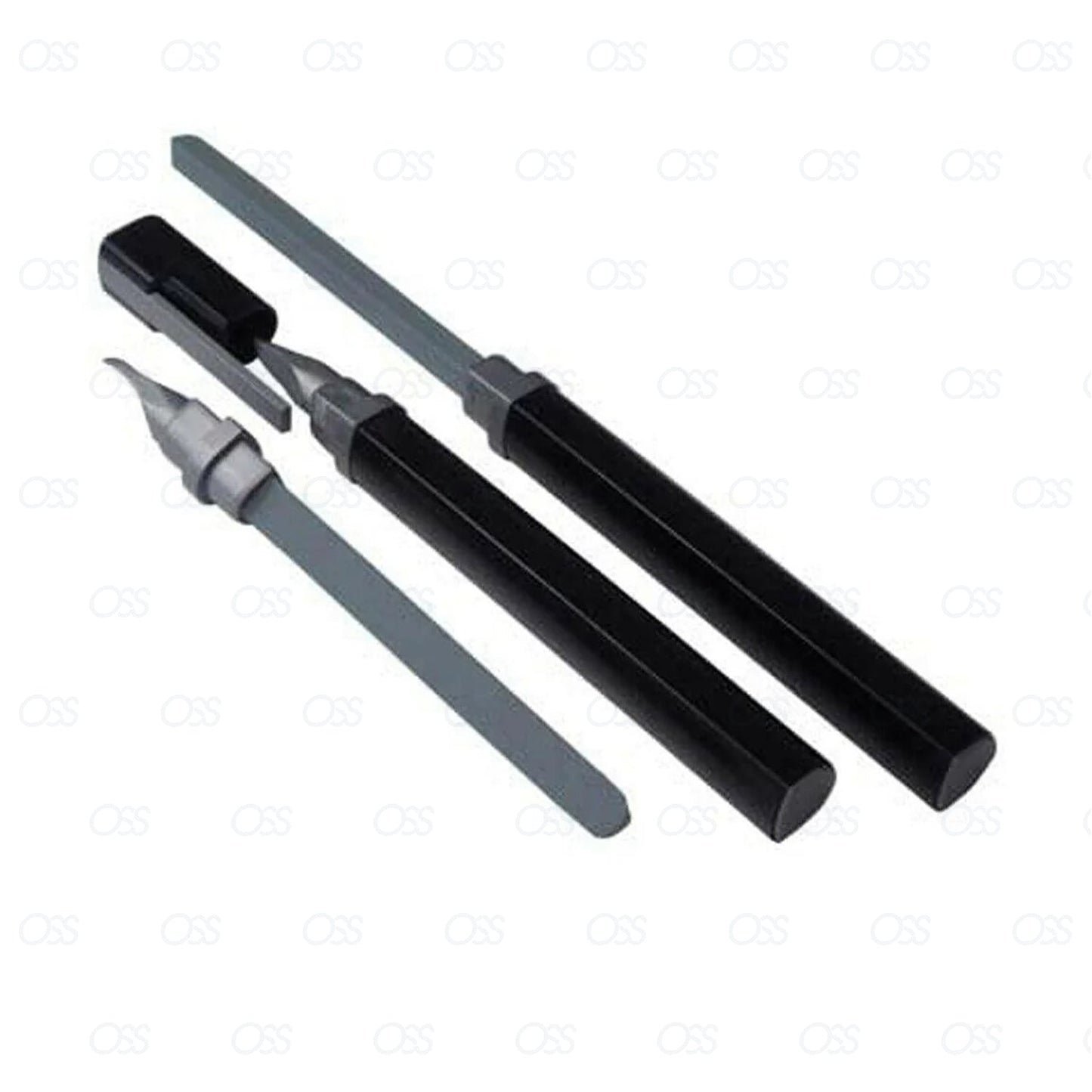 Erlinda Solingen Double Sided Bob Triangolo Ceramic Nail File Foot File Grit Manicure Pedicure Germany - White