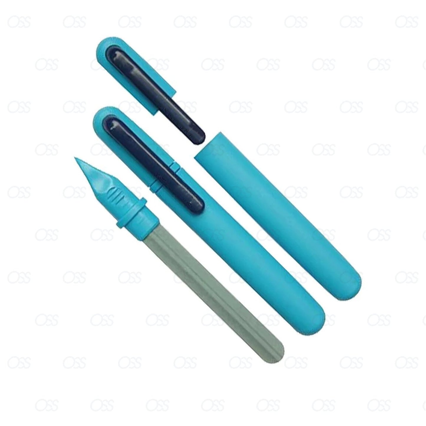 Erlinda Solingen Double Sided Nail Maid Neon Ceramic Nail File Foot File Grit Manicure Pedicure Germany - Pink