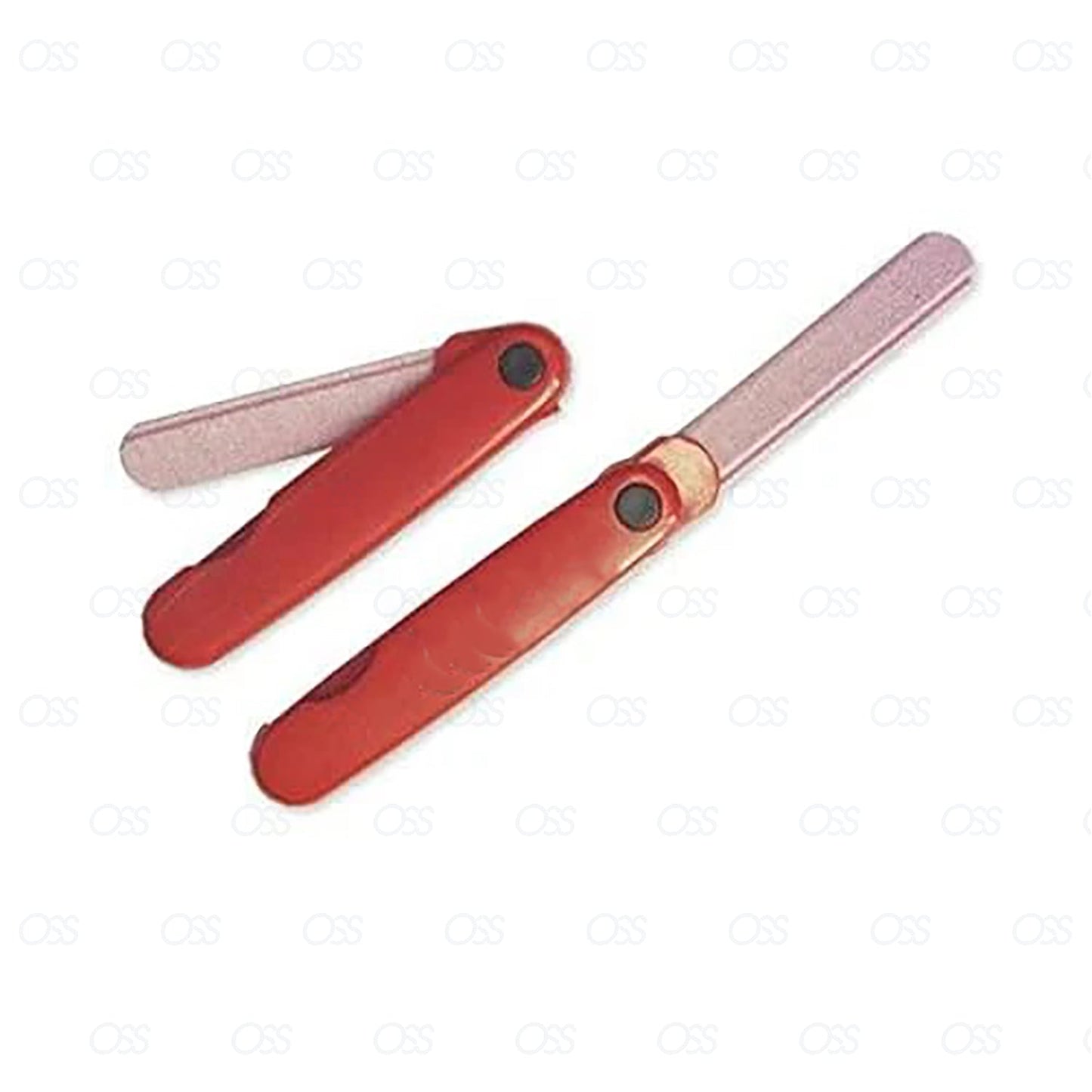 Erlinda Solingen Girly Ceramic Folding Nail File Manicure Open 14 cm Closed 8.0 cm (Green)