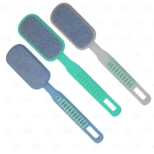 Erlinda Solingen Proped Ceramic Double Side FOOT RASP Hard Dead Skin File Feet Scrubber Pedicure Germany - White