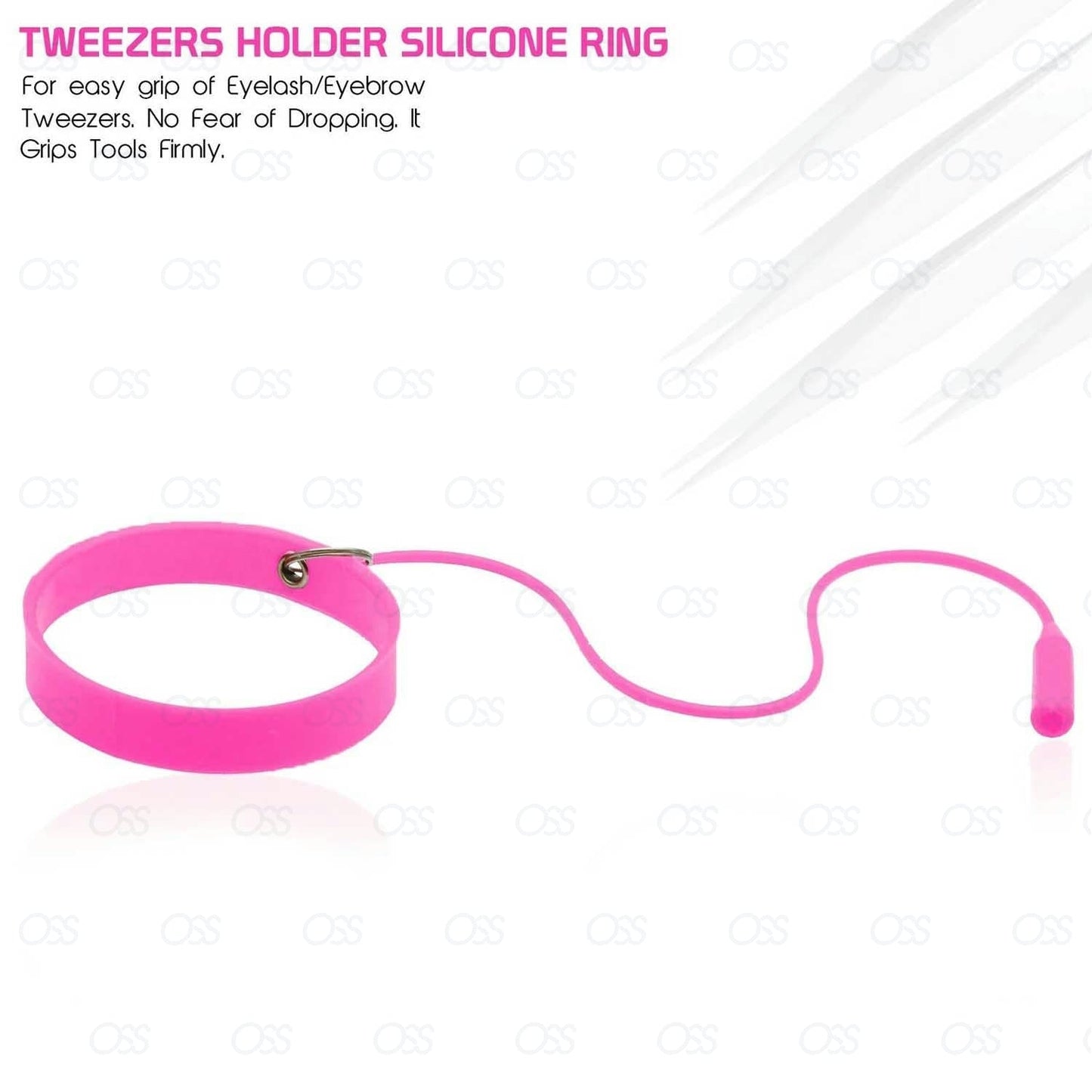Eyelash Extention Tweezer Holder Silicon Ring Tweezer Protector Wrist Band Strap