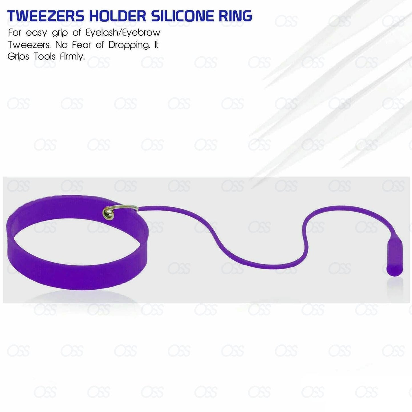 Eyelash Extention Tweezer Holder Silicon Ring Tweezer Protector Wrist Band Strap