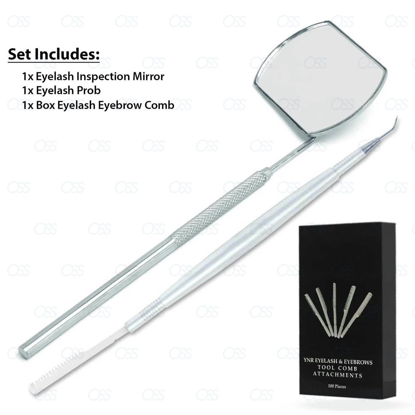 Eyelash Mirror Tweezes Eye Lash Lashes Lifting Lifter Perm Separating Comb Tools