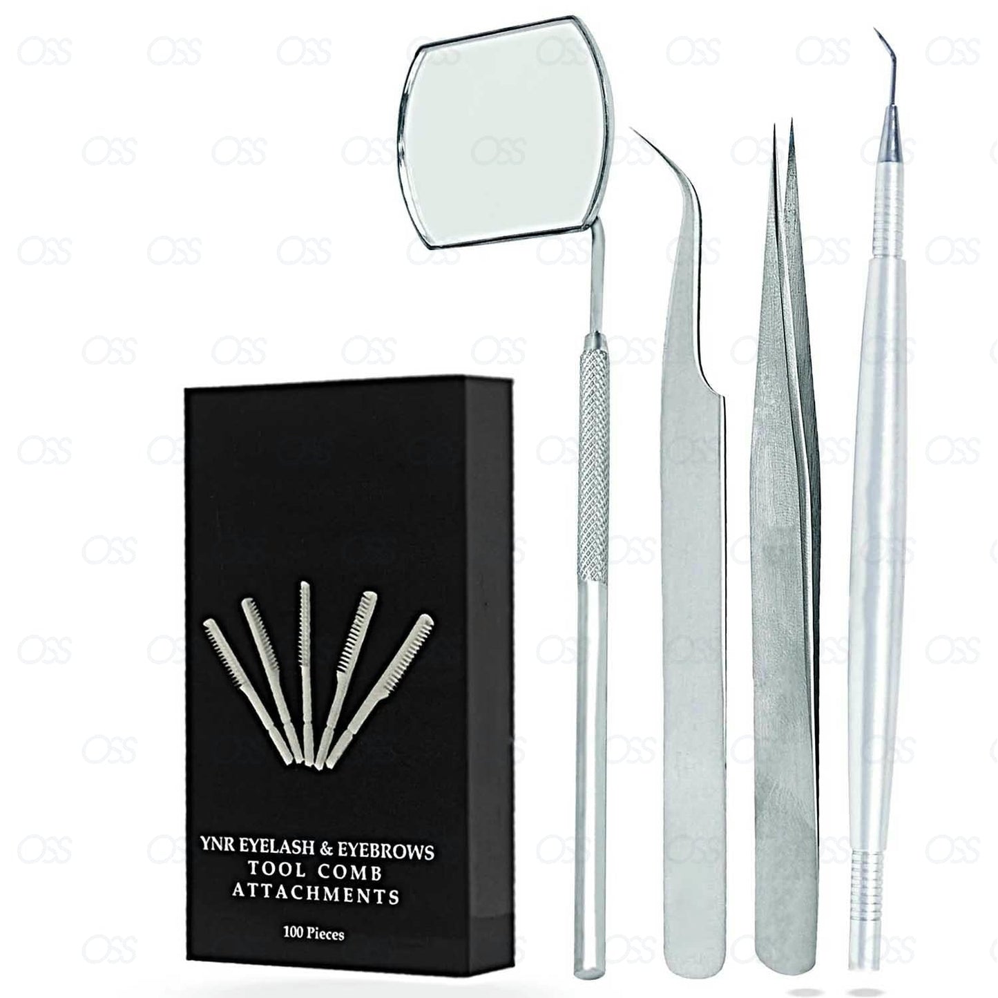 Eyelash Mirror Tweezes Eye Lash Lashes Lifting Lifter Perm Separating Comb Tools