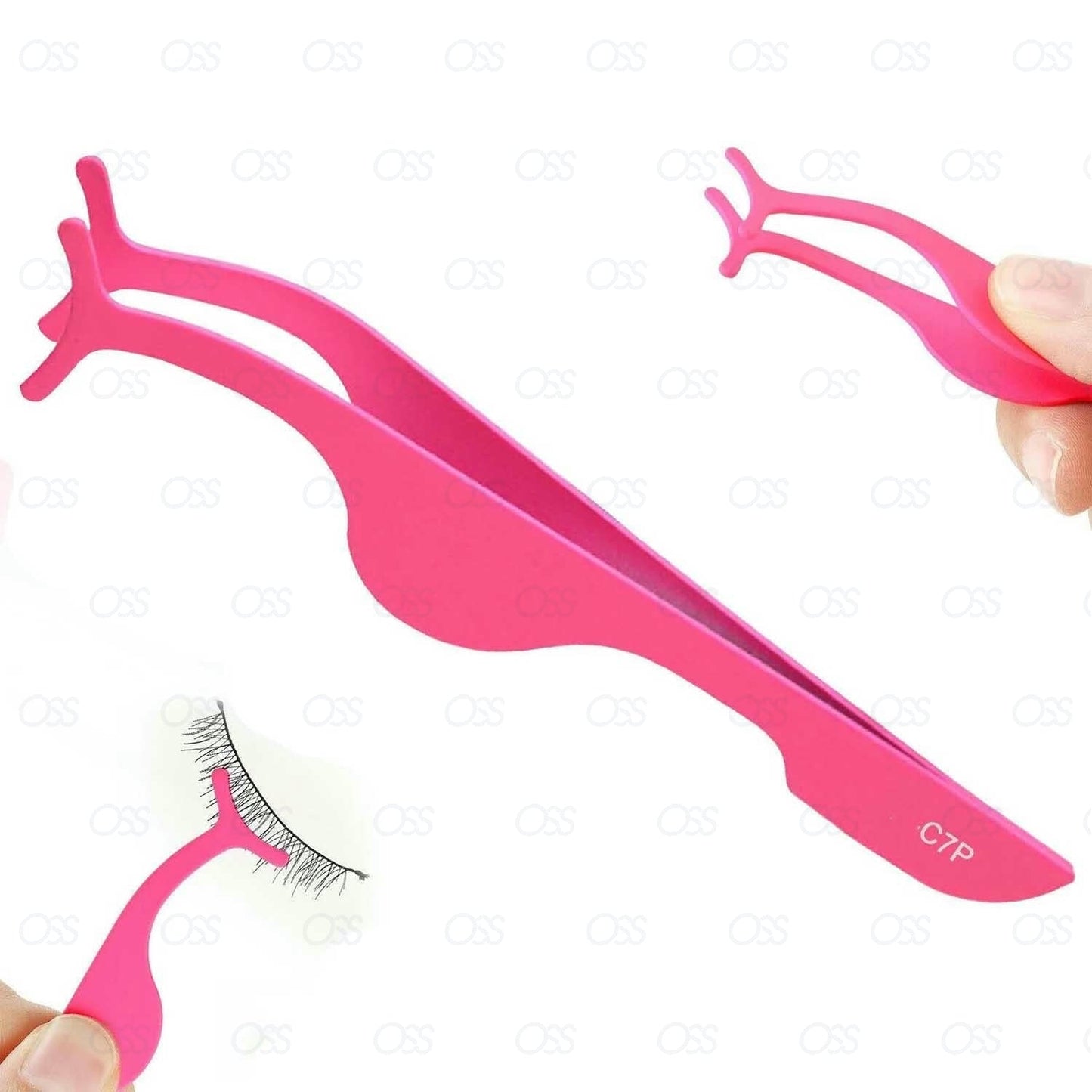 Eyelash Tweezers False Eyelashes Fake Lashes Applicator  Tool With Comb