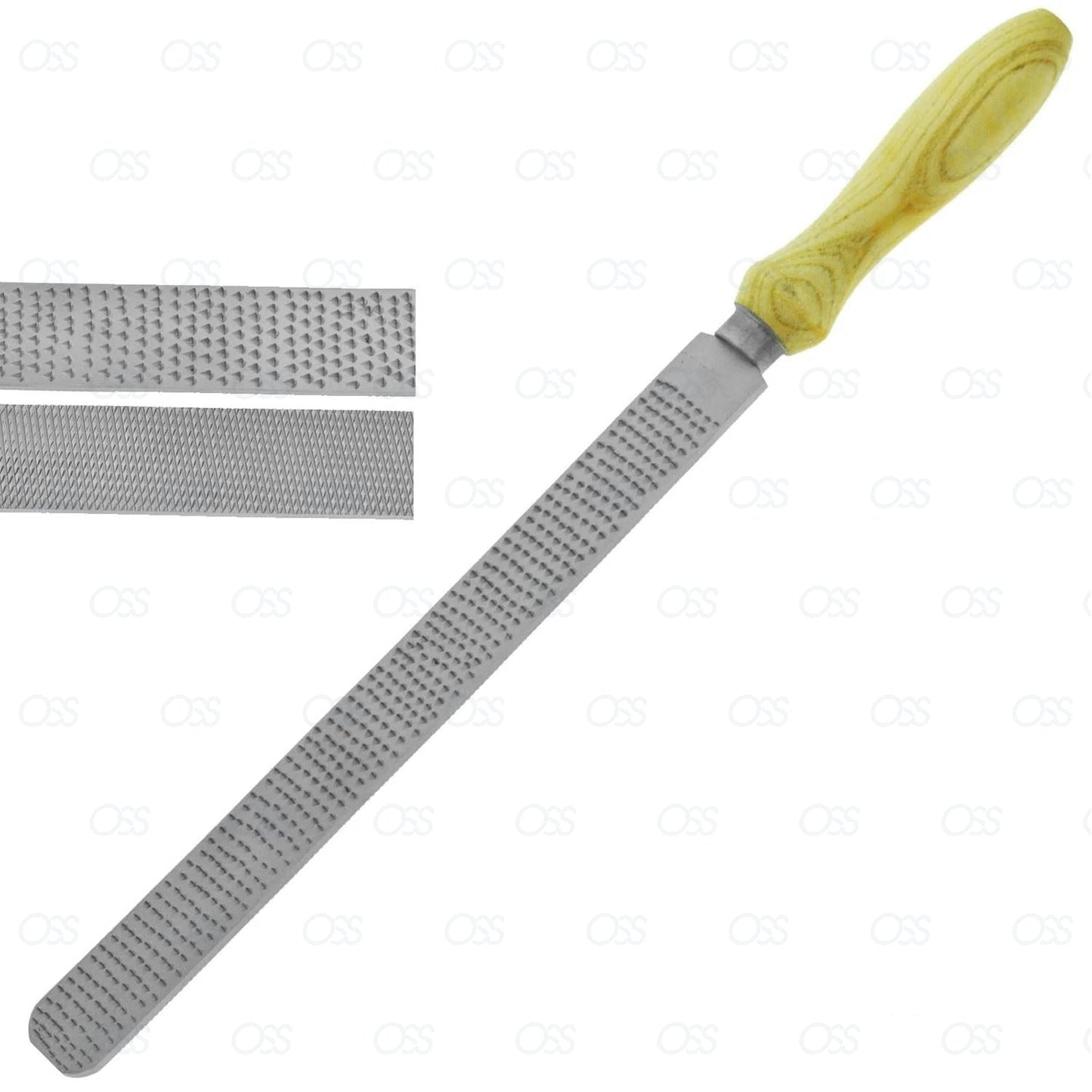 FARRIERS HOOF TRIMMING FILE RASP DUAL WOOD HANDLE VETERINARY