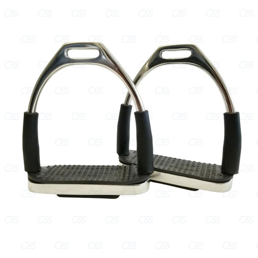Flexi Safety Stirrups Horse Riding Bendy Irons Stainless Steel