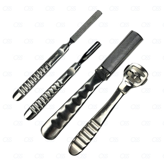 FOOT RASP Double Sided Hard Dead Skin File CALLUS Remover Scrubber Pedicure SET