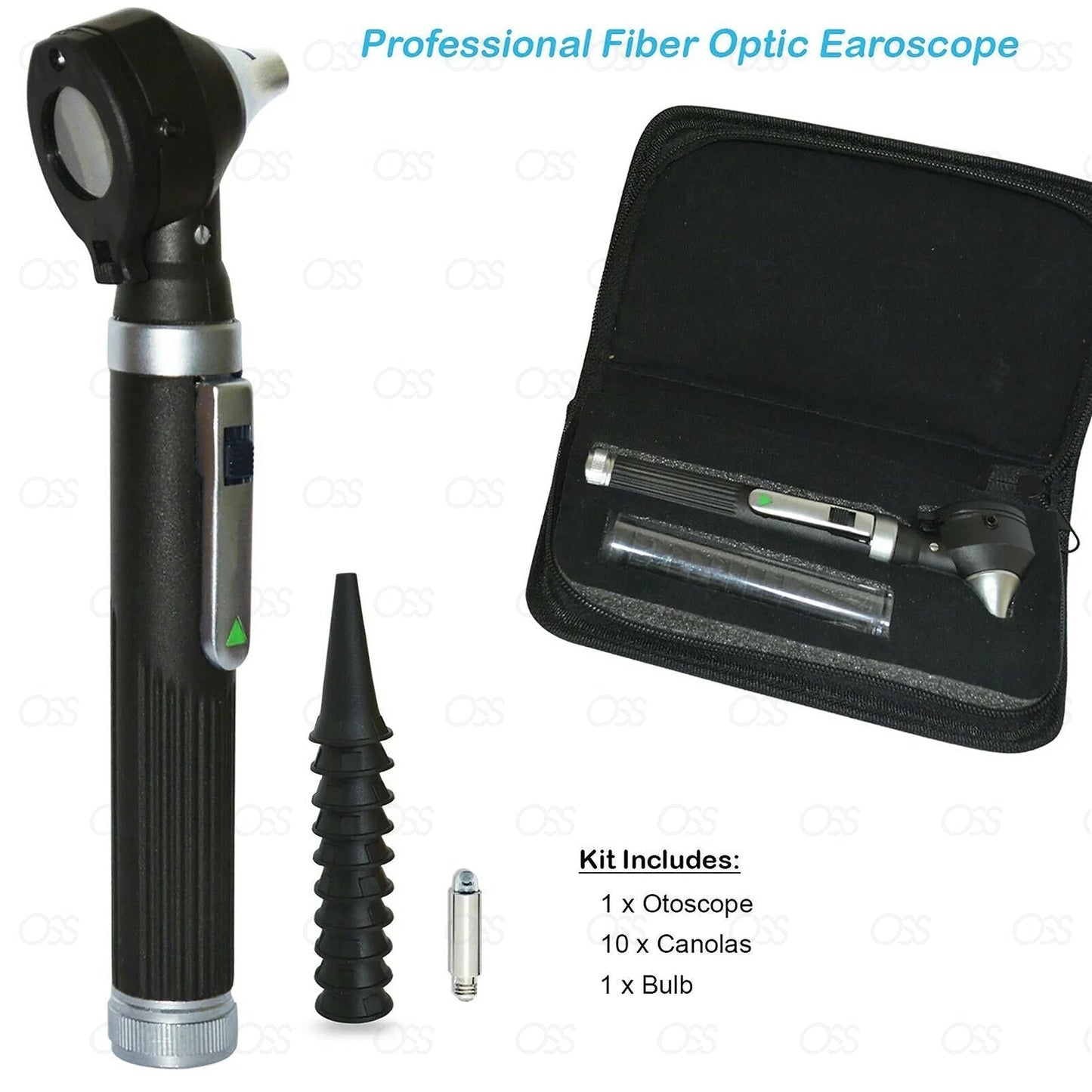 Fiber Optic Mini Ear Otoscope Compact, Reliable, and Professional Optic Otoscope for Home and Travel