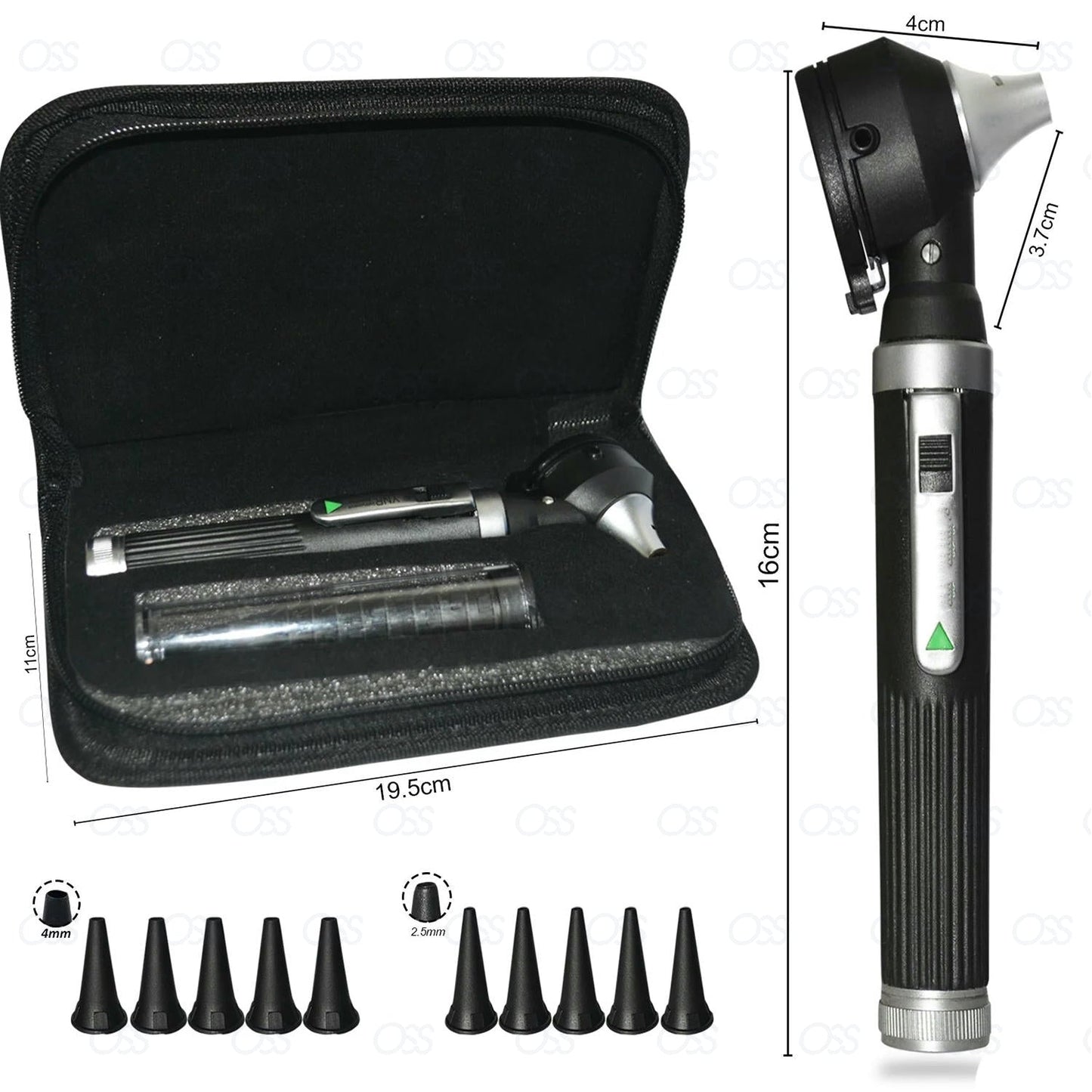 Fiber Optic Mini Ear Otoscope Compact, Reliable, and Professional Optic Otoscope for Home and Travel