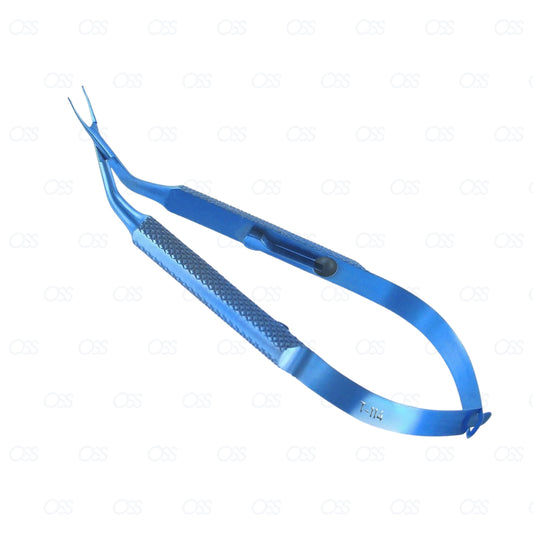 Fine II Foldable Lens Inserter Angled Forceps, Titanium