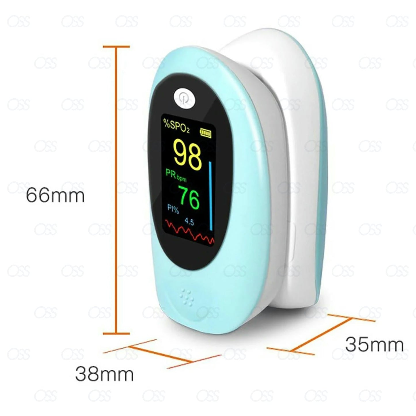 Finger Pulse Oximeter LED Display Oxygen Saturation Monitor