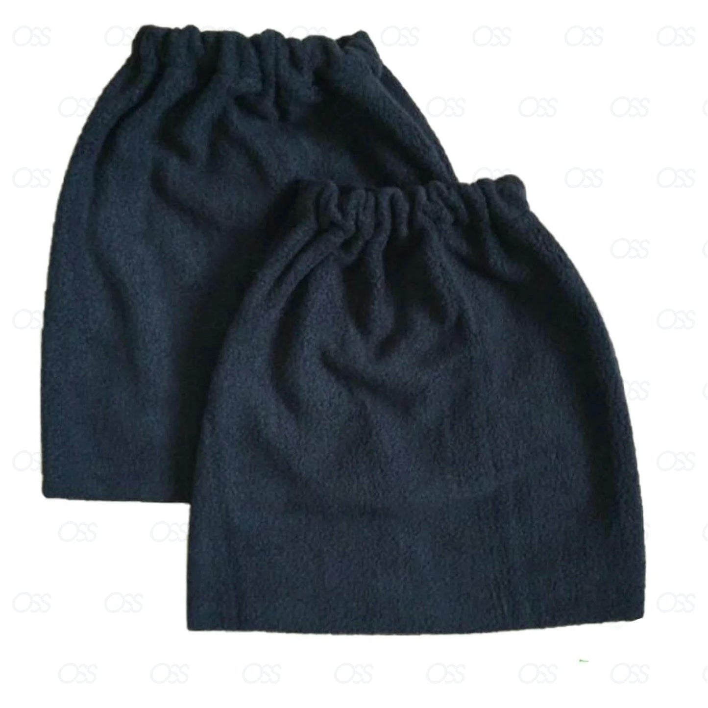 Fleece Stirrup iron covers / Bags / Protectors Black ( Pair )