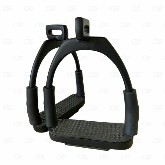 Flexi Safety Stirrups Horse Riding Bendy Irons For Equestrian Saddles Tack