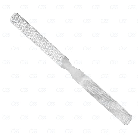 Foot File Nail Rasp Hard Dry Skin Remover - Four Sided - Stainless Steel
