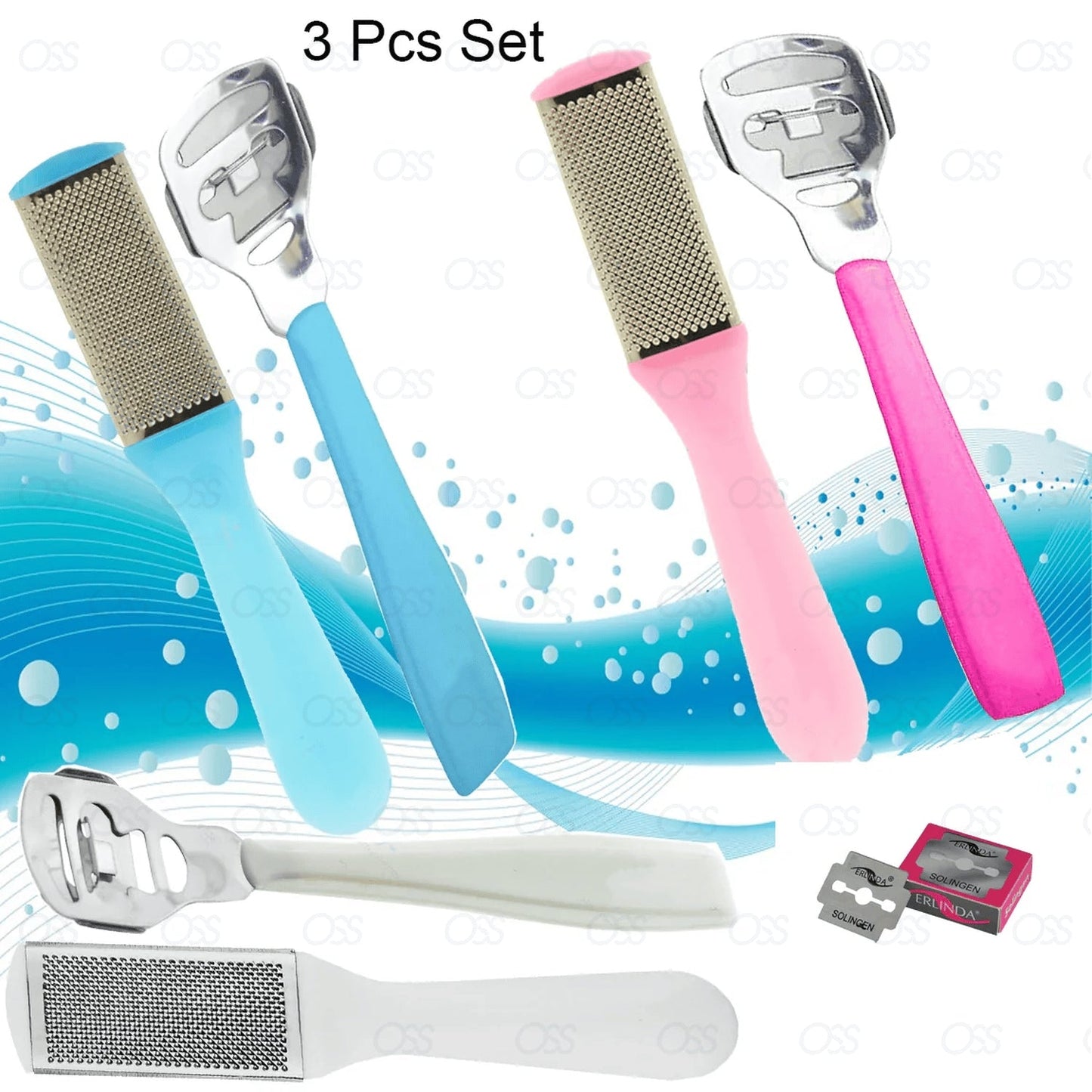 Foot Rasp File Scrubber Hard Dead-Rough Skin Callus Remover Dual Sided Pedicure