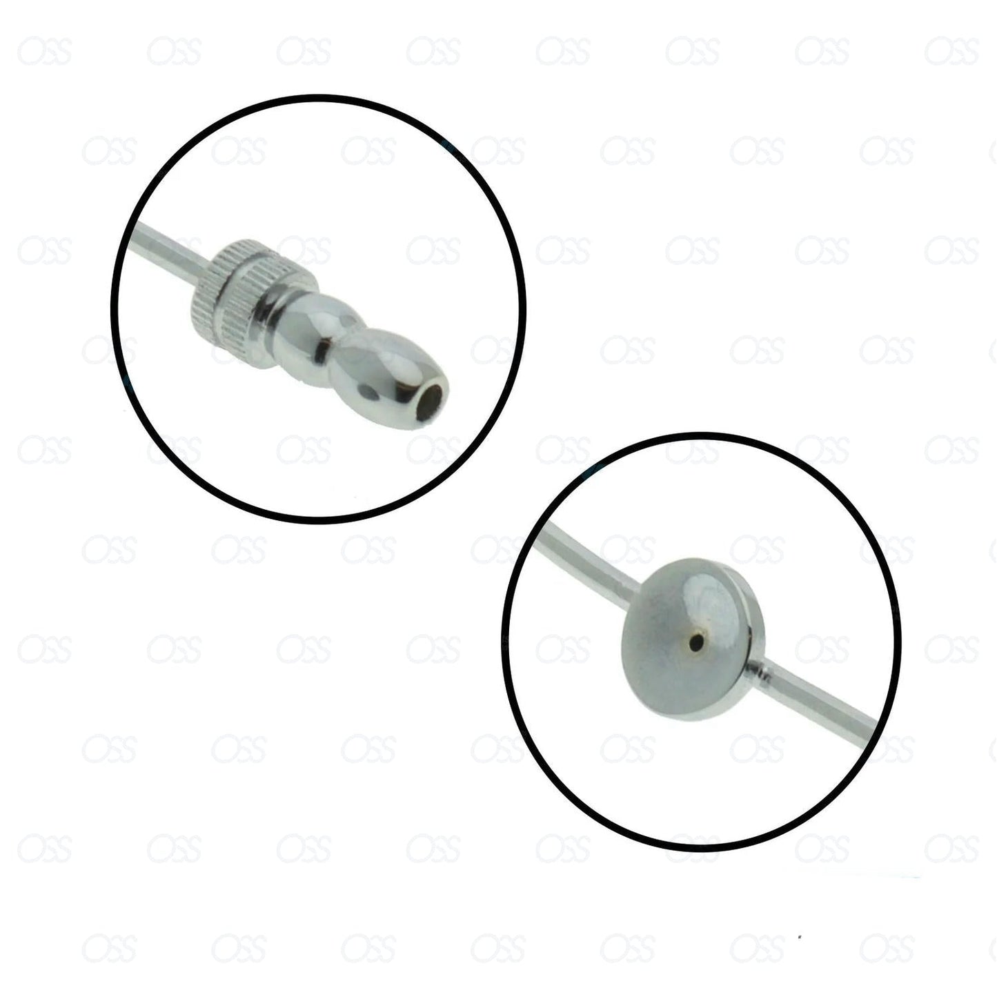 Frazier Suction Tube Surgical Instrument 7 inch 30 Degree Curved Ce Mark