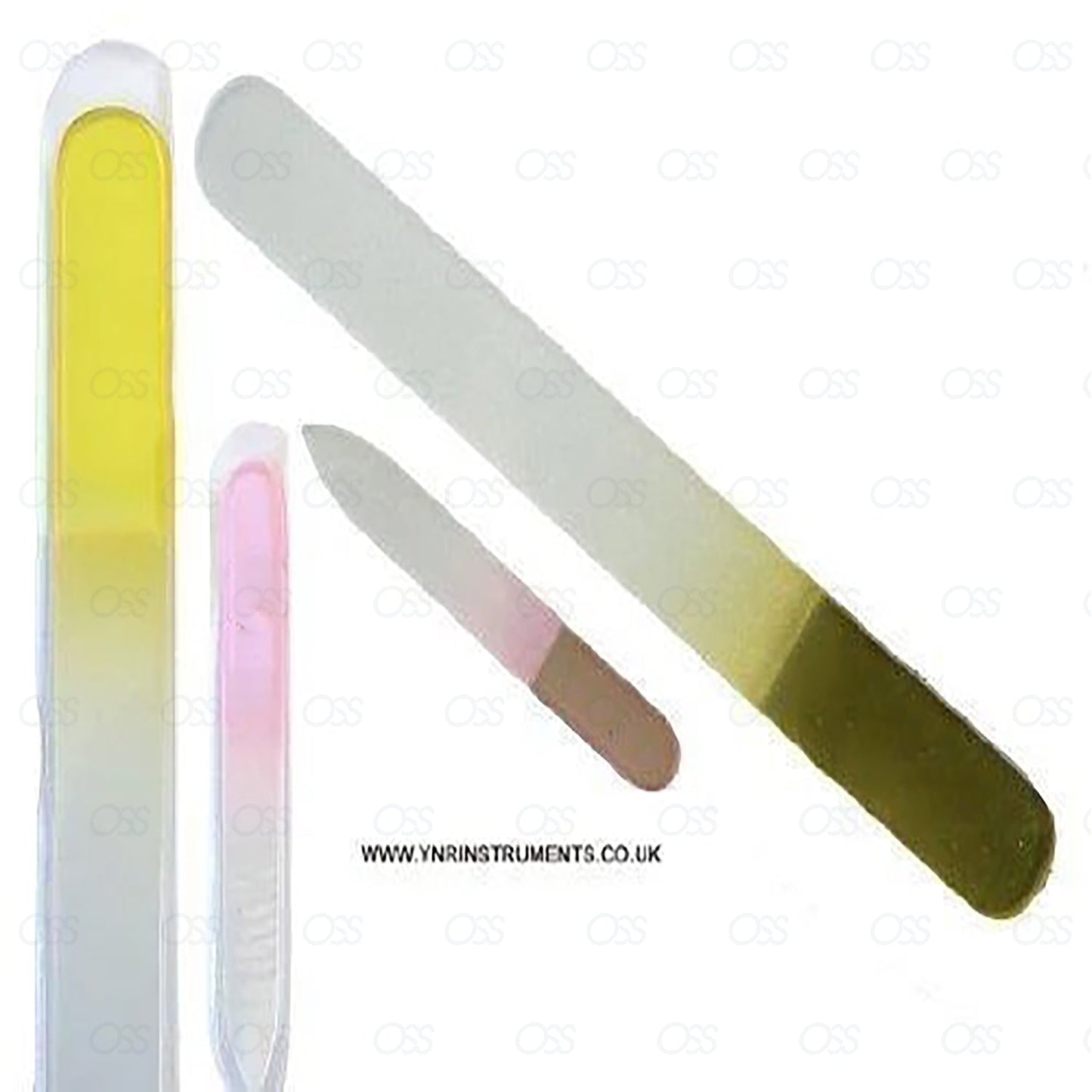 Glass Nail File Set for Manicure Pedicure Beauty Nail Arts