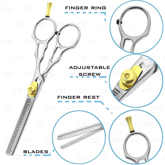 Hairdresser Thinning Scissors Barber Hair Salon Shears Professional Cut 5.5"