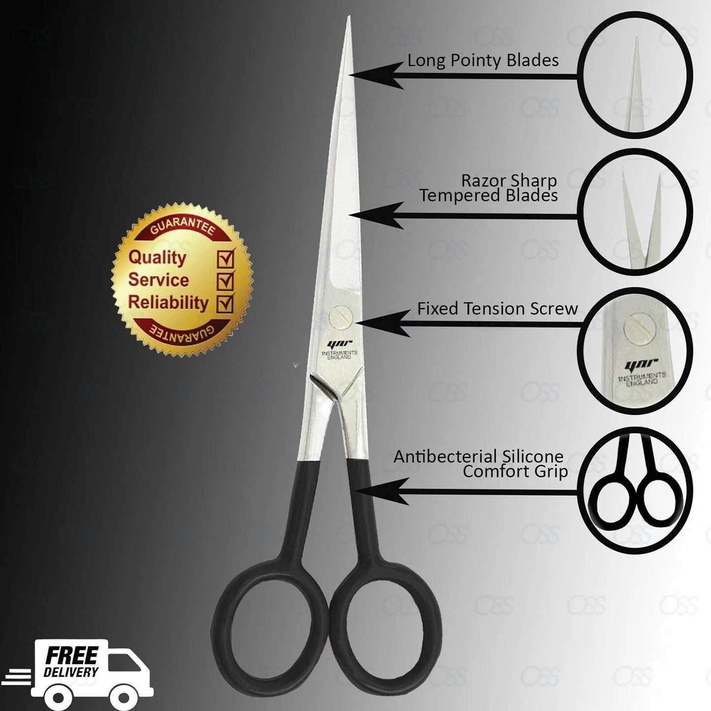 Hairdressing Scissors Professional Hair Cutting Scissors Barber Salon Shear 5"